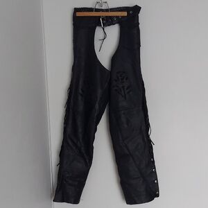 Black Leather Chaps